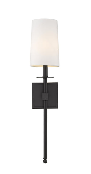 Camila 1 Light Wall Sconce in Matte Black Finish