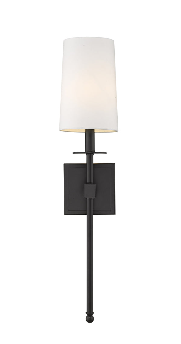 Camila 1 Light Wall Sconce in Matte Black Finish