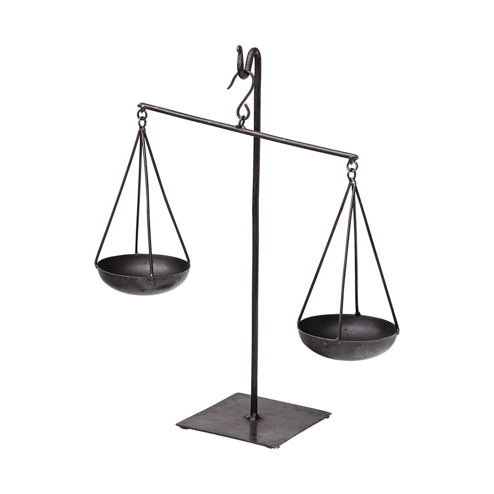 Ellis 10L x 4W Black Metal Vintage Inspired Weighing Scale