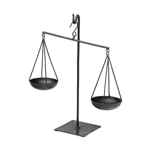 Ellis 10L x 4W Black Metal Vintage Inspired Weighing Scale