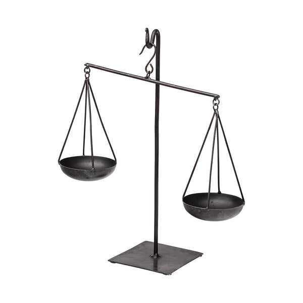 Ellis 10L x 4W Black Metal Vintage Inspired Weighing Scale