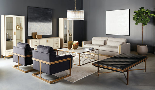 KORE CHANDELIER - SMALL - BRASS - CLEAR
