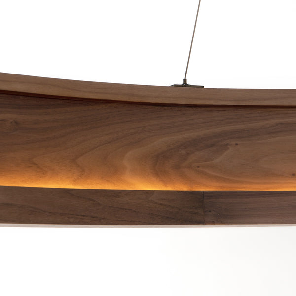 Baum Chandelier In Dark Walnut