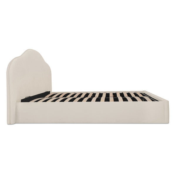 Moe's Maggie King Cream Storage Bed