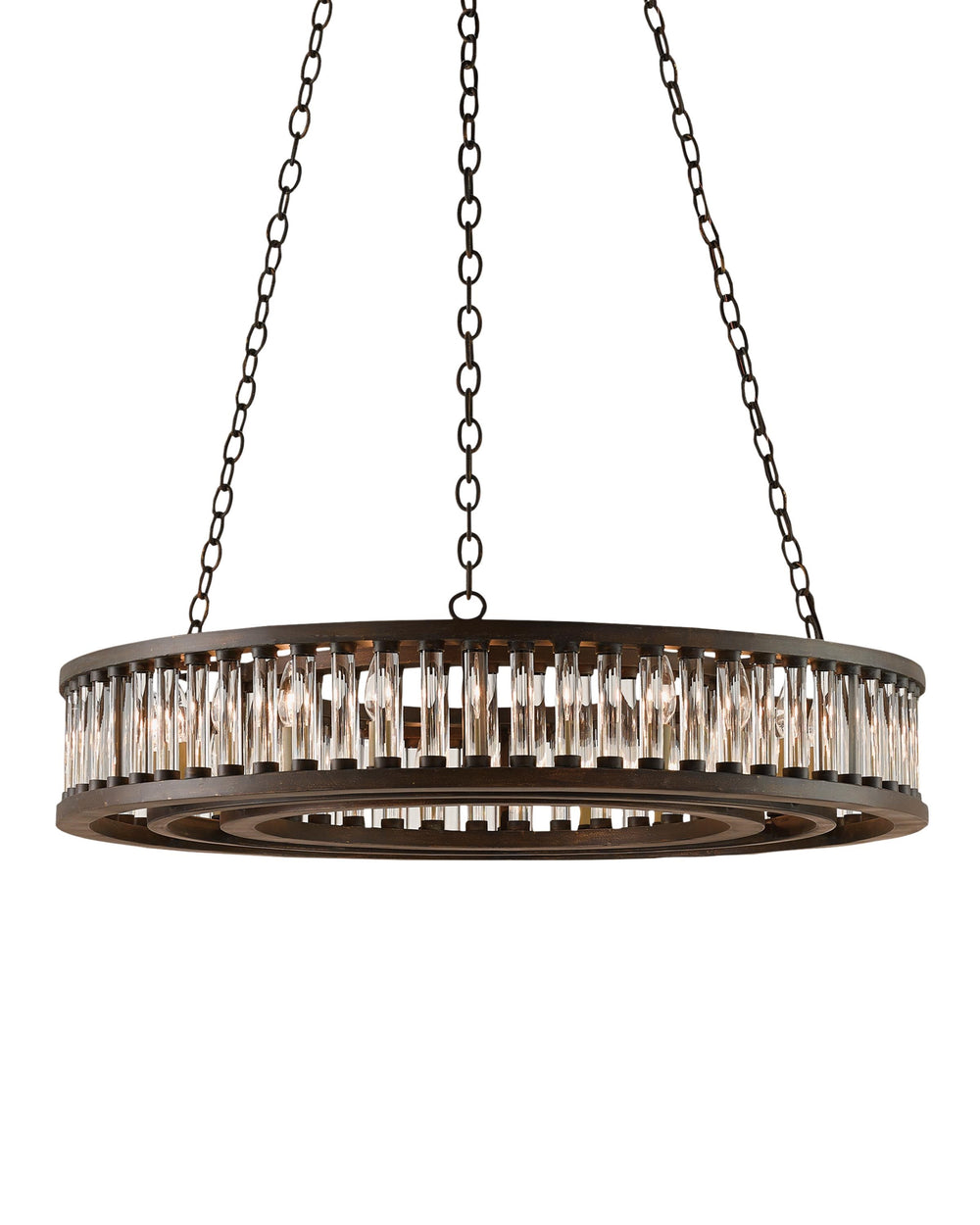 Elixir Chandelier In Bronze Verdigris