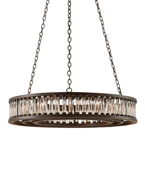 Elixir Chandelier In Bronze Verdigris