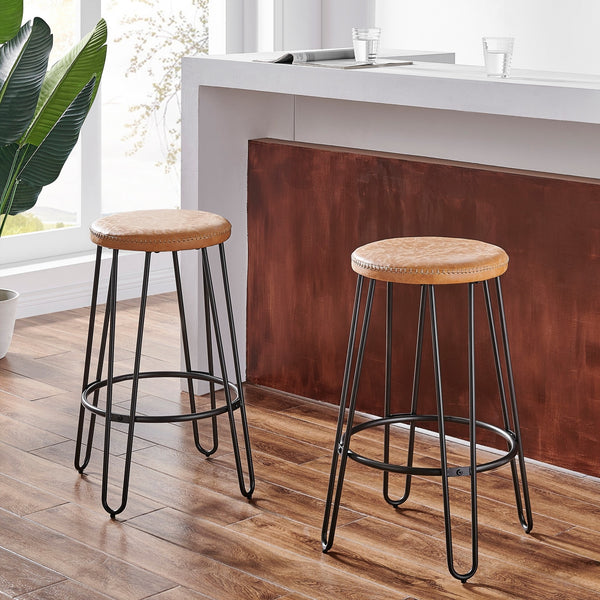 Joe Backless Stool In Vintage Cedar (Set of 2)