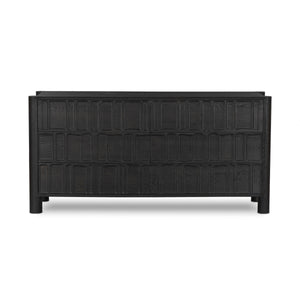 Ezri 6 Drawer Dresser - Carved Black Oak
