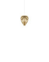 Conia Brass Mini Plug-In Pendant with White Cord