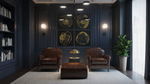BASTONI LOUNGE CHAIR - CHOCOLATE LEATHER