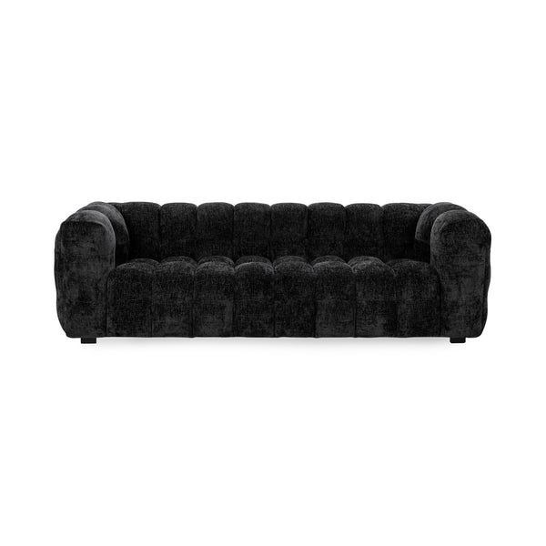 Walter Upholstered Sofa in Zinc with Tuxedo Arms