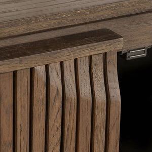 Roya Solid Wood 4Dr Cabinet - Toasted Brown