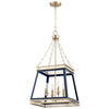 Gerard Pendant in Blue and Aged Brass