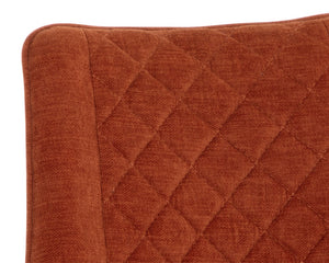 FREYA SWIVEL DINING CHAIR - DANNY RUST