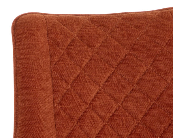 FREYA SWIVEL DINING CHAIR - DANNY RUST