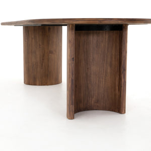 Paden Dining Table in Seasoned Brown Acacia