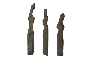 Cast Women Wall Art, B, Splinter Stone Finish