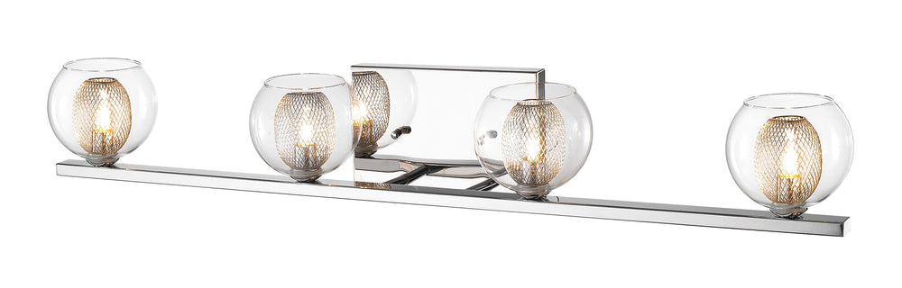 Auge 4 Light Vanity in Chrome  Finish