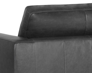 Baylor Armchair - Marseille Black Leather