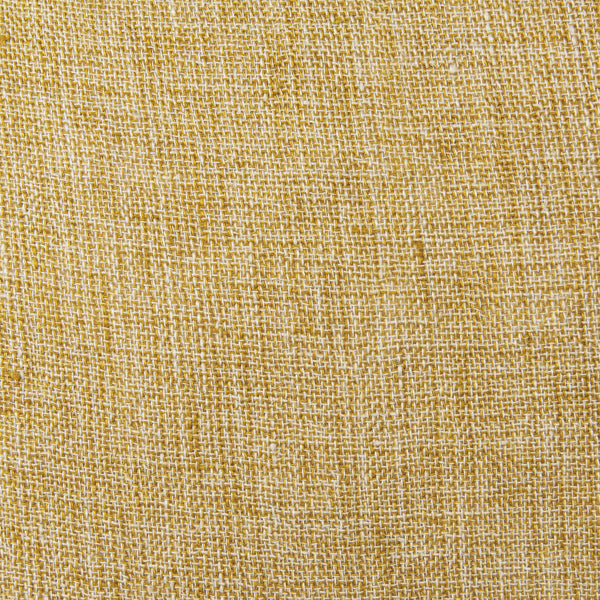 Jacklyn Mustard Linen Square Decorative Pillow Cover