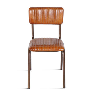 Wellington Collection Iron Chair Leather Seat