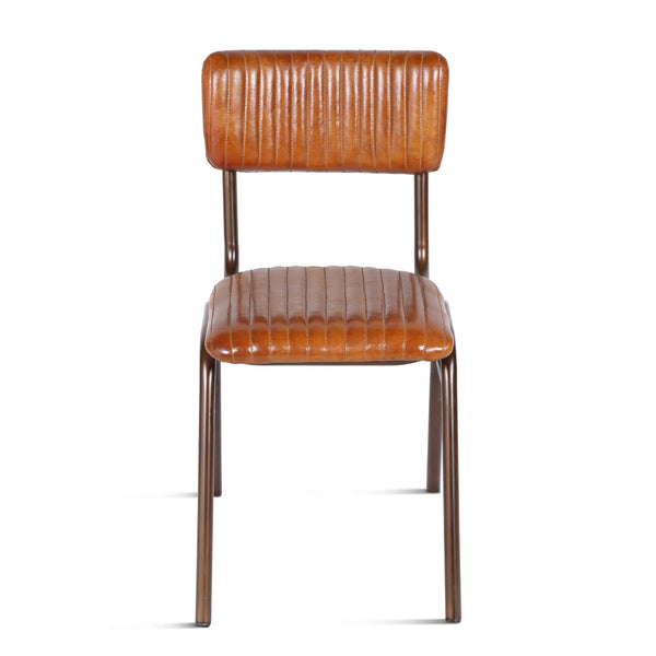 Wellington Collection Iron Chair Leather Seat