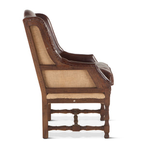 Grosvenor Collection Sicily Chair- vintage cigar leather