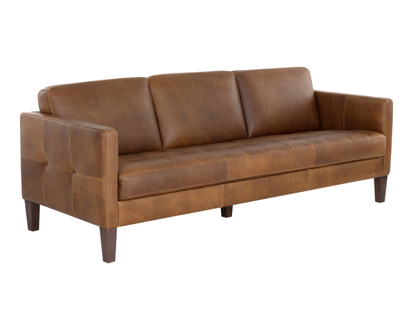 KARMELO SOFA - COGNAC LEATHER