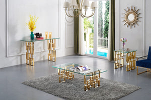 Benny Console Table In Gold