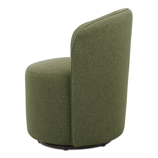 Sylvie Outdoor Swivel Dining Chair in Green