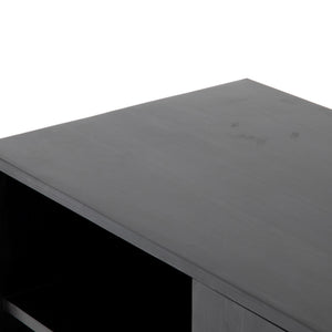Trey Media Console in Black Wash Poplar