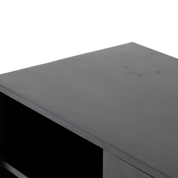 Trey Media Console in Black Wash Poplar