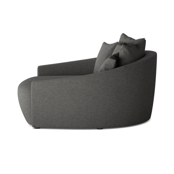Open Box - Chloe Media Lounger In Gibson Smoke