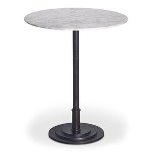 Tori Outdoor Counter Table with White Marble Top