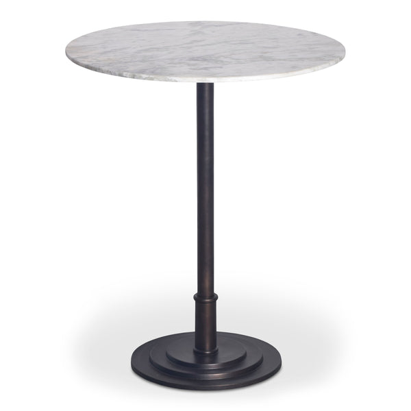 Tori Outdoor Counter Table with White Marble Top
