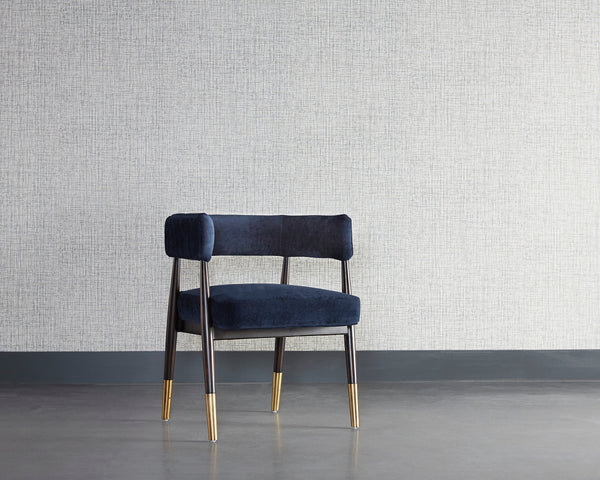 CALLEM DINING ARMCHAIR - DANNY NAVY