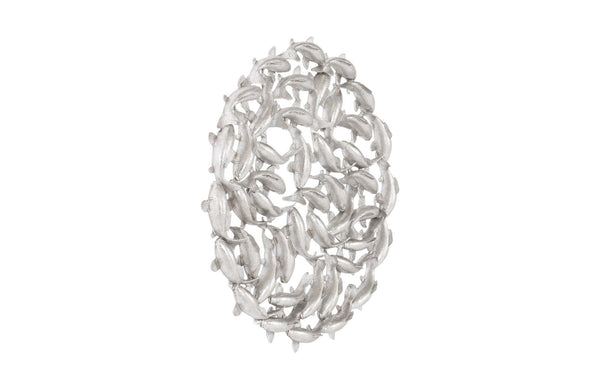 Koi Wall Art, Silver Leaf