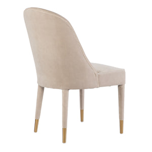Brie Armless Chair, Champagne Set Of 2