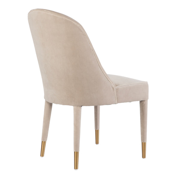 Brie Armless Chair, Champagne Set Of 2