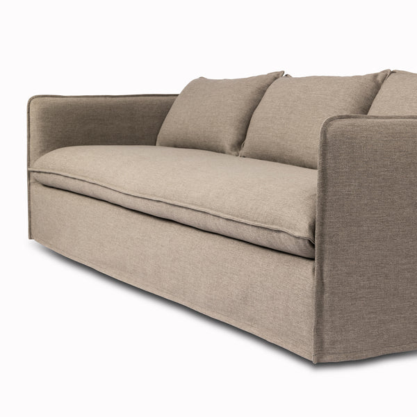 Andre Outdoor Sofa 96" in Alessi Fawn