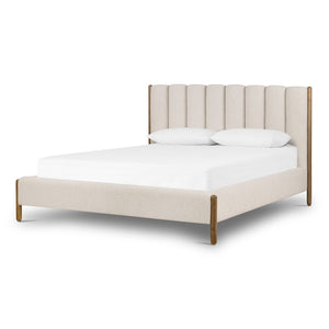 Emma Queen Bed - Knoll Sand
