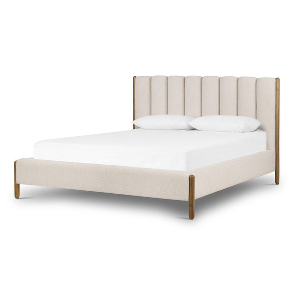 Emma Queen Bed - Knoll Sand