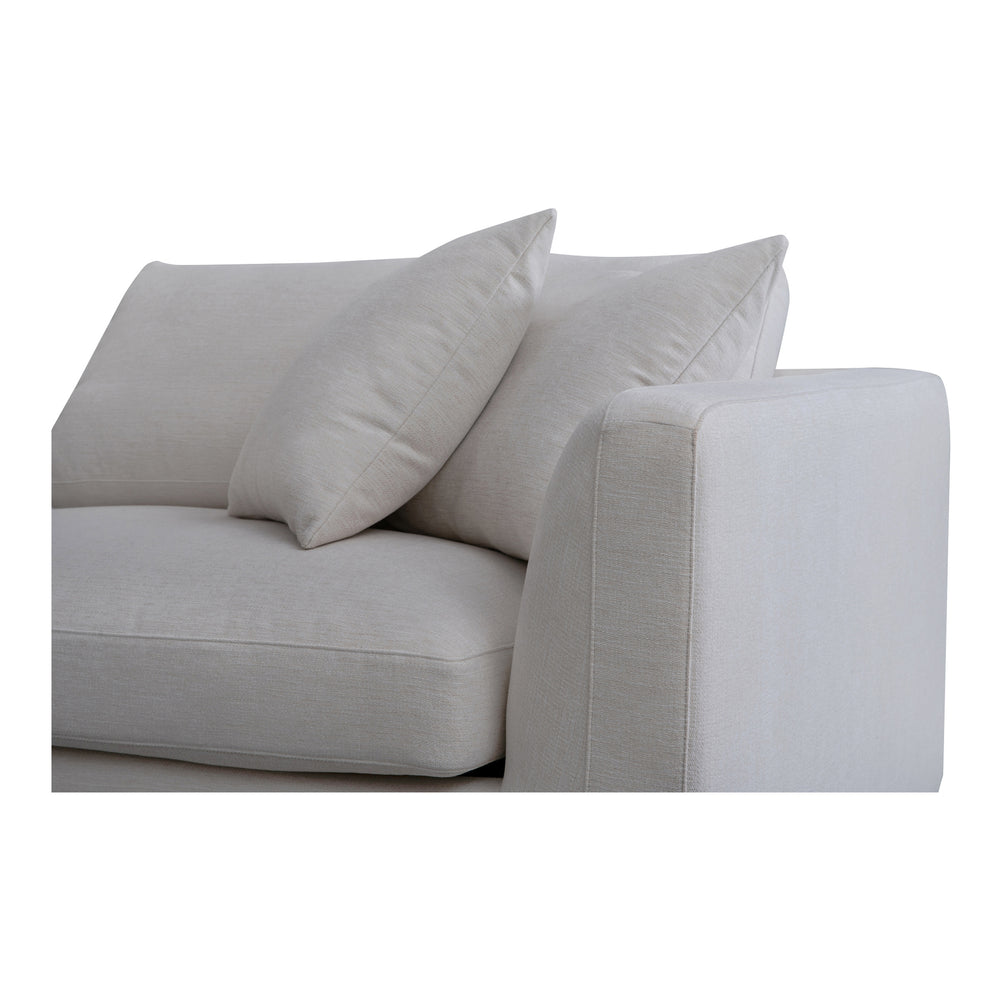 Moe's Rue Right Arm Facing Chair Off White