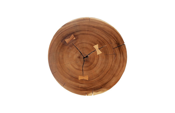 Chamcha Wood Pedestal, Round