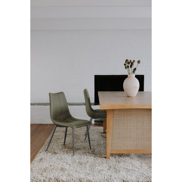 Moe's Alibi Dining Chair Set of 2 in Dark Green
