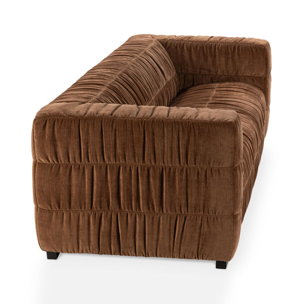 Afeela Upholstered Sofa - Bronze, Polyester & Wood