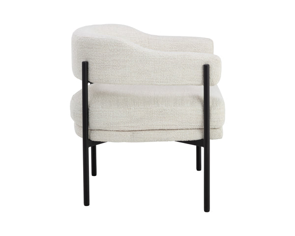 LOLA LOUNGE CHAIR - MERINO PEARL