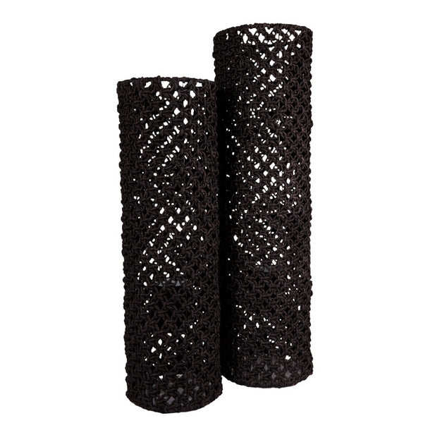 Macrame Cylinder Floor Light