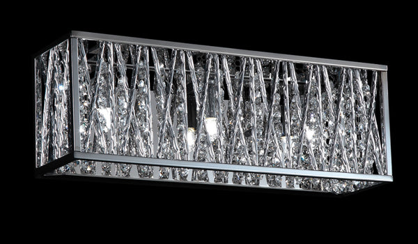 Terra 3 Light Vanity  in Chrome Finish