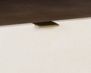 KAYDEN NIGHTSTAND - OYSTER SHAGREEN